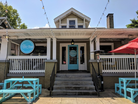 At The Donut And Dog In Nashville, You Can Order A Mimosa Flight With The Most Decadent Donuts In Town