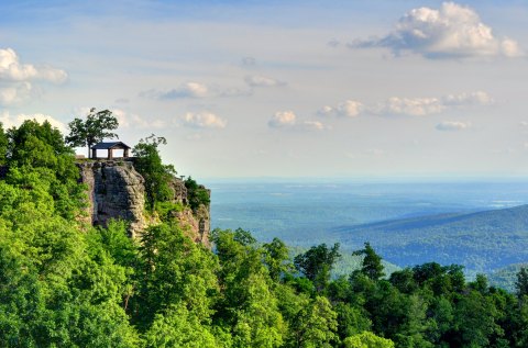 Off The Beaten Path In White Rock Mountain Recreation Area, You'll Find A Breathtaking Arkansas Overlook That Lets You See For Miles