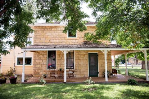 Surround Yourself With History As You Sleep In A 1893 Limestone Home In Kansas