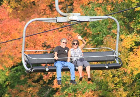 Enjoy Expansive Views And Seasonal Hues With A Scenic Chairlift Ride In Wisconsin   