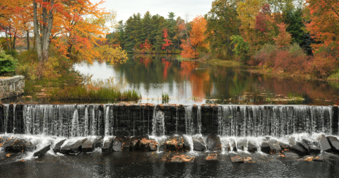 Trap Falls In Massachusetts Will Soon Be Surrounded By Beautiful Fall Colors