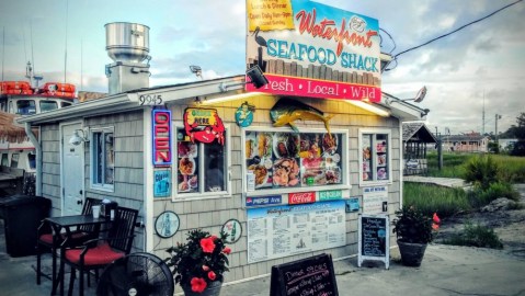 Devour Fresh Fish And Shrimp Right At The Dock When You Visit The Waterfront Seafood Shack In North Carolina