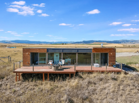 Go Off The Grid In Style At This Cool Container Cabin In Montana