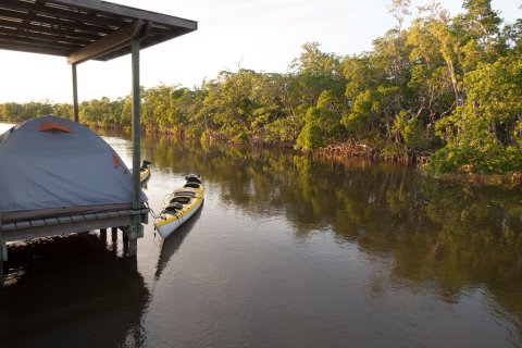 Camp In A Chickee Hut Right On The Water In The Florida Everglades