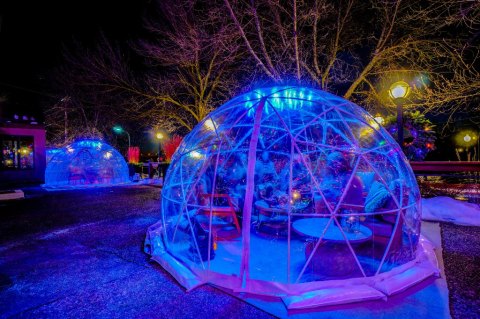 Dine Inside A Private Heated Igloo At Pier 500 In Wisconsin