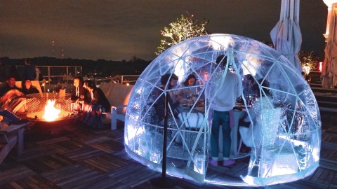 Dine Inside A Private Igloo With City Views At Ponce City Roof In Georgia