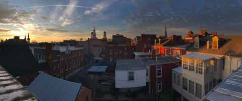 You'll Never Want To Leave The Rooftop Deck At This Unique Synagogue Airbnb In Maryland