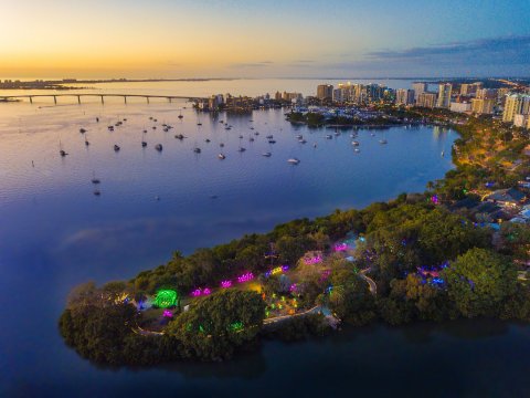 Stroll Through 2 Million Lights at Selby Gardens Lights In Bloom Show In Florida