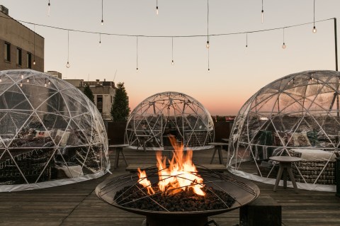 Dine Inside A Private Igloo With Your Very Own Firepit At The Bobby Hotel In Tennessee