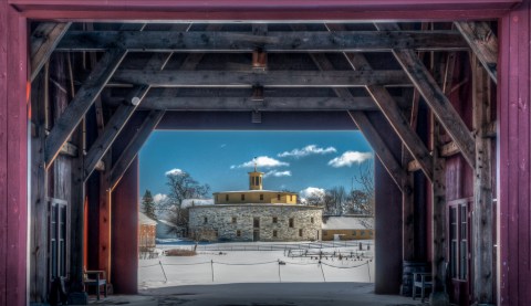 You'll Have A Magical Time At This Outdoor Holiday Market At One Of Massachusetts' Oldest Farms