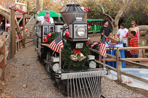 Take A Ride On The Irvine Park Railroad Christmas Train In Southern California For A Dose Of Holiday Cheer