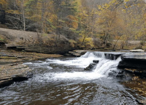 Best Viewed In Winter, This West Virginia Waterfall And Ruin Are A Perfect Pair