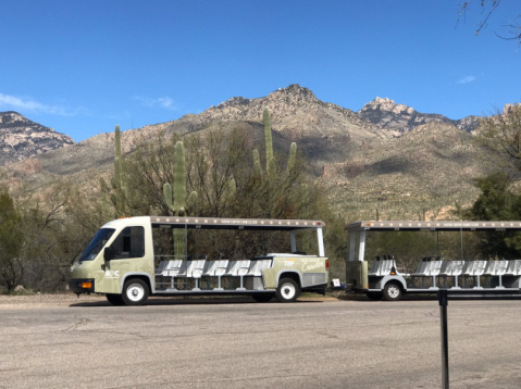 Take A Trolley Ride Through The Majestic Arizona Desert Landscape On The Sabine Canyon Crawler