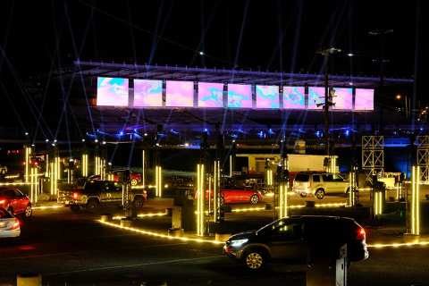 The Lights, Sights, And Sounds Of The Jingle Beat Drive-Thru Light Display In Nashville Will Delight Your Senses