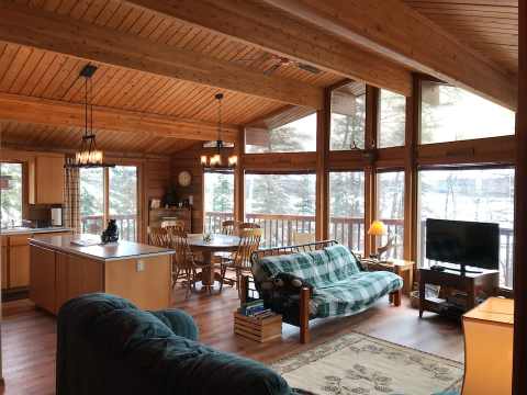 Cozy Up By The Wood Burning Fireplace In This Log Cabin On A Historic Alaskan Property