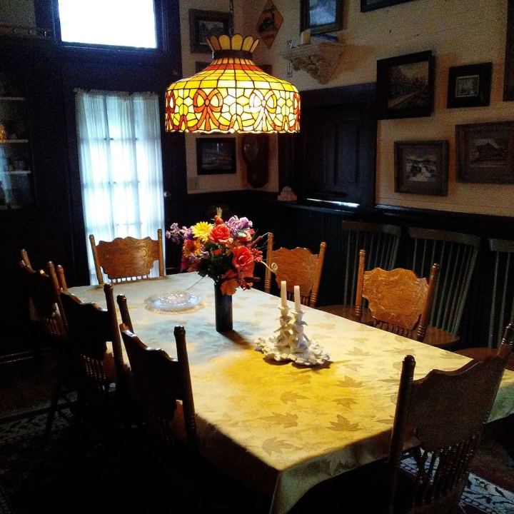 Savoy Depot Airbnb Dining Room Illinois