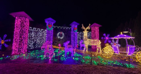 Walk Through Thousands of Holiday Lights At Oregon Garden Resort