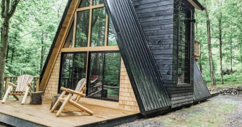 Make This Beautiful A-Frame Near Adirondack Park Your New York Holiday Getaway