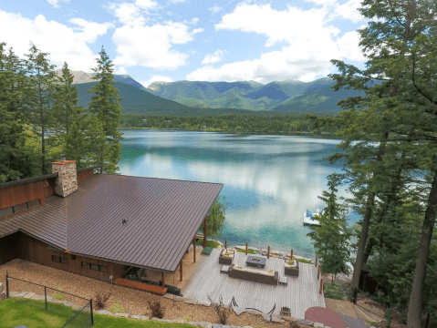 Forget The Resorts, Rent This Charming Waterfront Chalet In Montana Instead