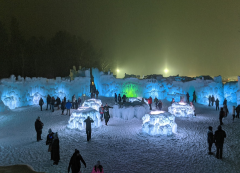 Seeing The Massive Ice Sculptures In The Small Town Of North Woodstock, New Hampshire Will Be Your Favorite Winter Memory