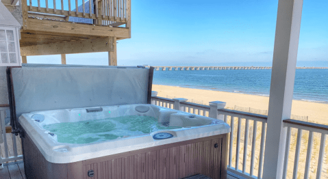 Enjoy Ocean Views From The Hot Tub When You Stay At This Dreamy Virginia Beach Airbnb