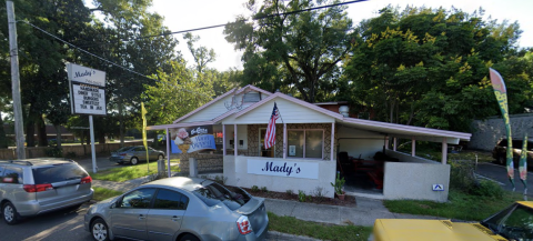 The Pork Tenderloin Sandwiches At Mady's In Florida Are So Gigantic They Fall Off The Plate