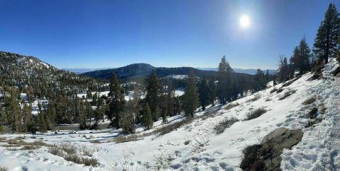 The Trail To Tamarack Peak In Nevada Is Secluded With Spectacular Winter Views