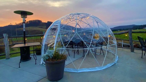 Enjoy Igloo Dining With A View This Winter At Mountain State Brewery In Maryland