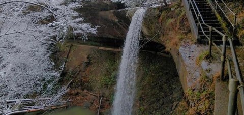 Take A Winter Waterfall Hike In Kentucky To The Majestic Broke Leg Falls