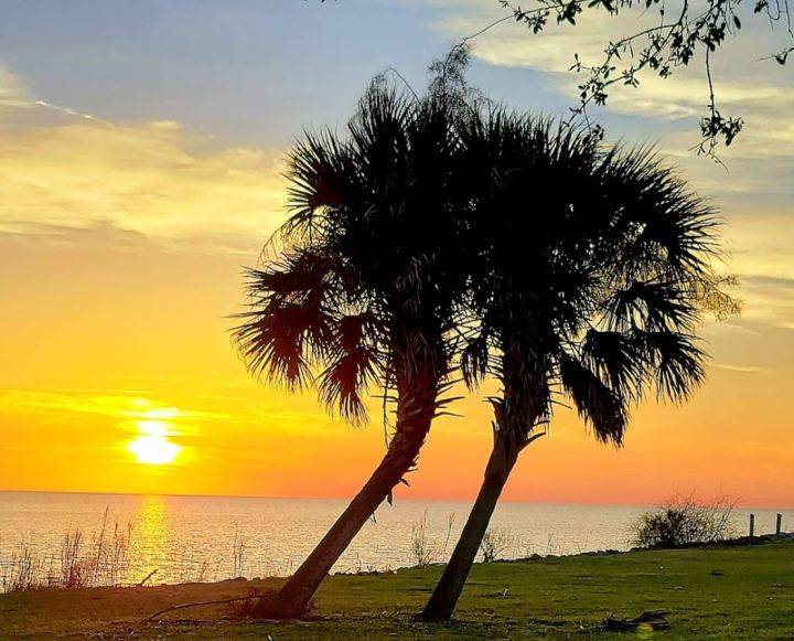 sunset in Louisiana,