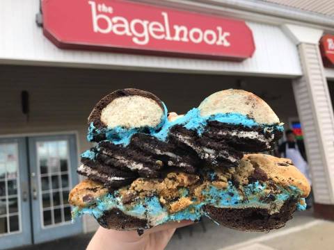 Indulge In Deliciously Overstuffed Bagels At The Iconic Bagel Nook In New Jersey