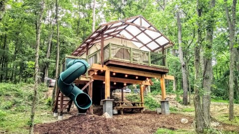 Airydale Retreat Near Trough Creek State Park In Pennsylvania Lets You Glamp In Style