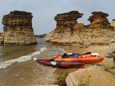 Most People Don’t Know About Wilson Lake, A Kayaking Park Hiding In Kansas