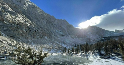 The Hike To A Frozen Alpine Lake In Northern California Is Nothing Short Of Magical