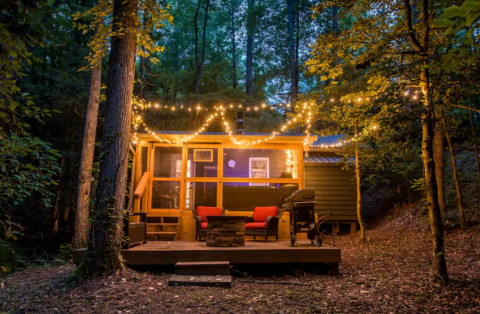 The One-Bedroom Mystic Moonlight Cabin In Georgia Is A Dreamy Escape Into Nature