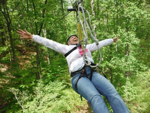 Take A Ride On The Longest Zipline In Indiana At eXplore Brown County