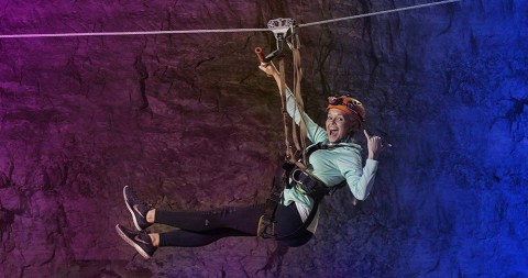 Take A Mega Zip Line Through A Cave For A Heart-Pumping Adventure In Kentucky