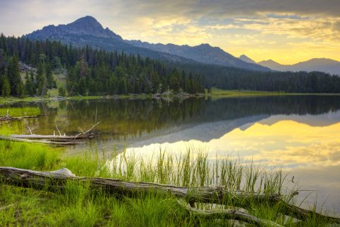 You'll Have A Front Row View Of The Wyoming Mountains and Louis Lake In These Cozy Cabins