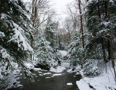 The Hemlock Loop Trail At Bedford Reservation Leads To A Winter Wonderland This Time Of Year In Ohio