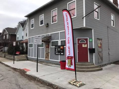 A Carry-Out Only Restaurant, Red Door BBQ In Ohio Smokes The Meat Low And Slow Each Night