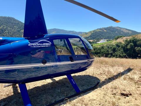 Fly In A Helicopter To Different Northern California Wineries With A Tour From Specialized Helicopters