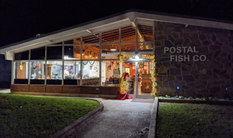 Feast On Fresh Fish In An Old Post Office At Postal Fish Company In North Carolina