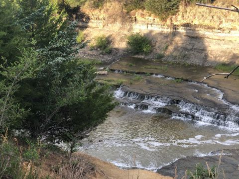 The Gorgeous 1.2-Mile Hike In Kansas's Indian Rock Park That Will Lead You Past Two Waterfalls On The River