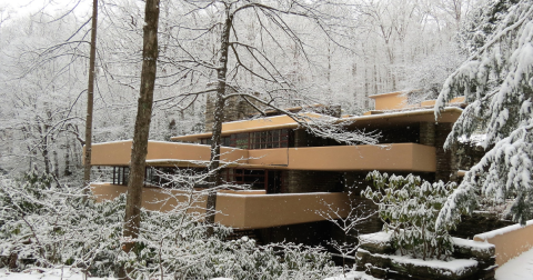 Bundle Up For A Scenic Winter Walk Along The Grounds Of Fallingwater Near Pittsburgh