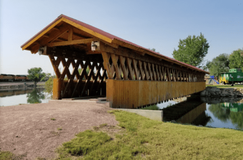 The Longest Covered Bridge In South Dakota, Edgemont City Park Bridge, Is 120 Feet Long