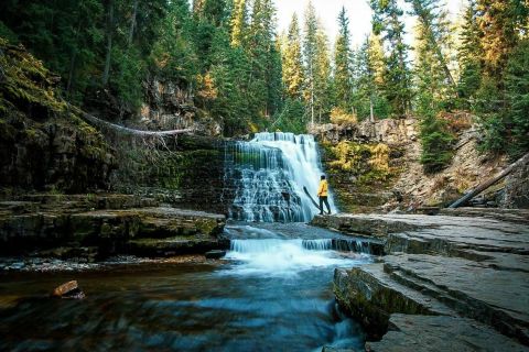 You’ll Want To Spend All Day At Ousel Falls' Waterfall-Fed Pool In Montana