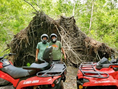 Ride An ATV Thru The Swamp And Then Explore 10 Ziplines And 3 Skybridges On This Adventure In North Carolina