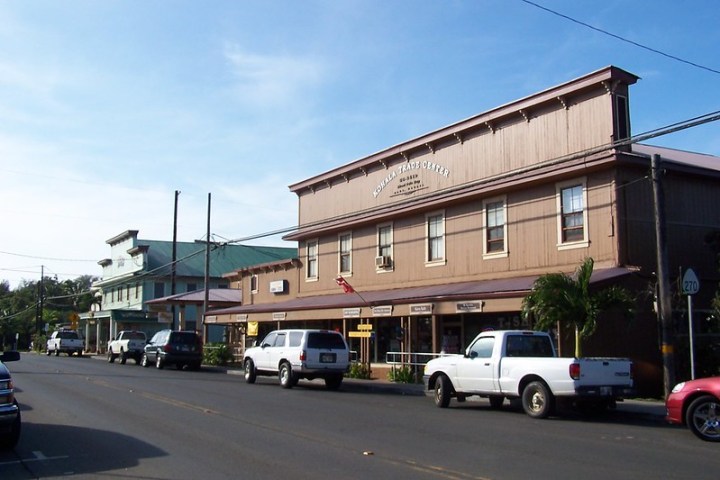 downtown Hawi, Hawaii