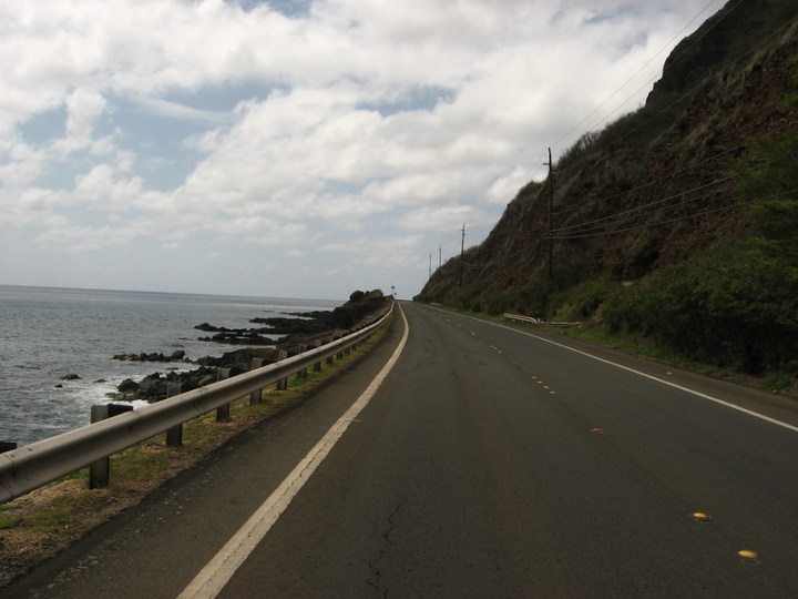 highway running along the Leeward Coast in Hawaii