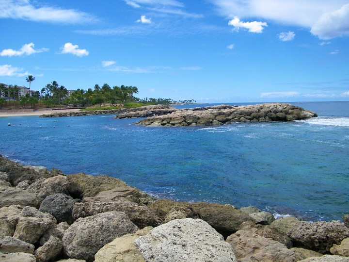 ocean view on the Leeward Coast in Hawaii